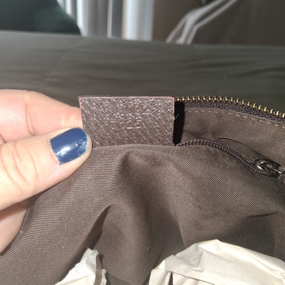 Gucci Monogram Canvas Bag with Green and Red Strap - Picture 6 of 8